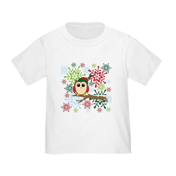CafePress - Christmas Owl Toddler T Shirt - Cute Toddler T-Shirt, 100% Cotton