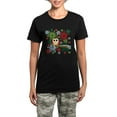 thumbnail image 1 of CafePress - Christmas Owl Women's Dark Pajamas - Women's Short Sleeve Print T-Shirt and Pants Dark Cotton Pajama Set, 1 of 7