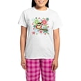thumbnail image 1 of CafePress - Christmas Owl Women's Light Pajamas - Women's Short Sleeve Print T-Shirt and Pants Light Cotton Pajama Set, 1 of 7