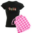 thumbnail image 1 of CafePress - Christmas Owls - Women's Dark Pajamas, 1 of 4
