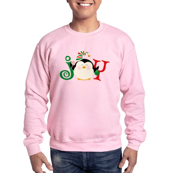 CafePress - Christmas Penguin Joy 2 Sweatshirt - Crew Neck Sweatshirt