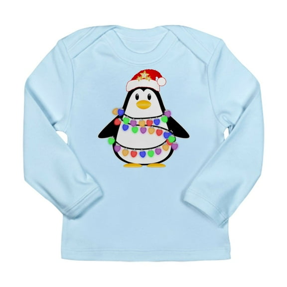 CafePress - Christmas Penguin Long Sleeve T Shirt - Long Sleeve Infant T-Shirt