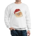 thumbnail image 1 of CafePress - Christmas Pomeranian Sweatshirt - Crew Neck Sweatshirt, 1 of 4