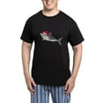 thumbnail image 1 of CafePress - Christmas Santa Shark Men's Dark Pajamas - Men's Dark Loose Fit Cotton Pajama Set, 1 of 7
