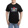 thumbnail image 1 of CafePress - Christmas Shark Pajamas - Men's Dark Loose Fit Cotton Pajama Set, 1 of 7