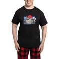 thumbnail image 1 of CafePress - Christmas Shark Pajamas - Men's Dark Loose Fit Cotton Pajama Set, 1 of 7