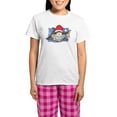 thumbnail image 1 of CafePress - Christmas Shark Pajamas - Women's Short Sleeve Print T-Shirt and Pants Light Cotton Pajama Set, 1 of 7