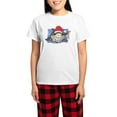 thumbnail image 1 of CafePress - Christmas Shark Pajamas - Women's Short Sleeve Print T-Shirt and Pants Light Cotton Pajama Set, 1 of 7