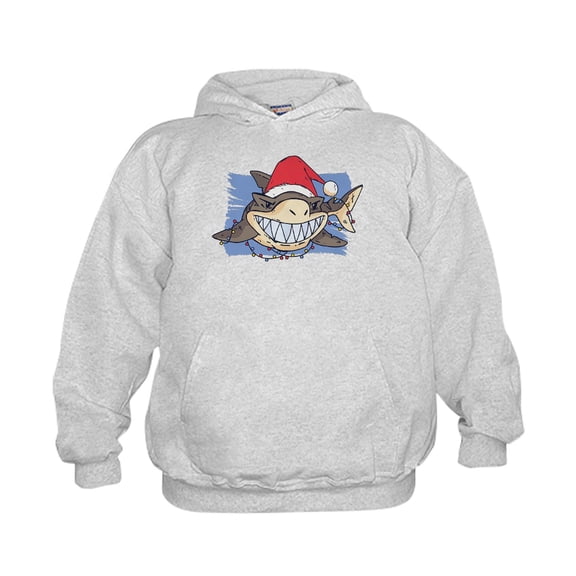 CafePress - Christmas Shark Sweatshirt - Kids Hooded Sweatshirt, Classic Hoodie
