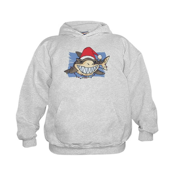 CafePress - Christmas Shark Sweatshirt - Kids Hooded Sweatshirt, Classic Hoodie