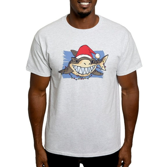 CafePress - Christmas Shark T Shirt - Men's Classic Graphic T-Shirt