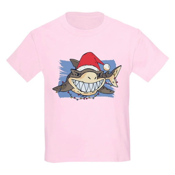 CafePress - Christmas Shark T Shirt - Light T-Shirt Kids XS-XL