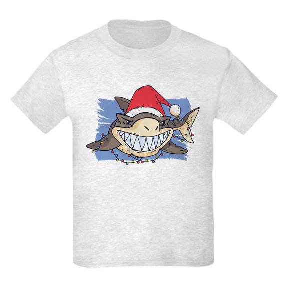 CafePress - Christmas Shark T Shirt - Light T-Shirt Kids XS-XL