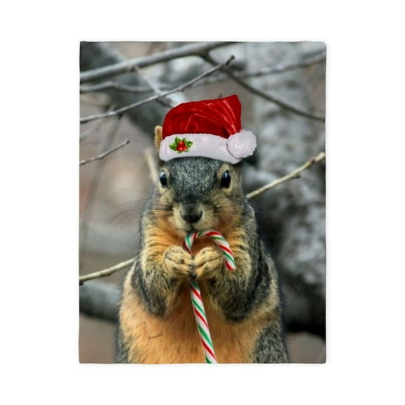 CafePress - Christmas Squirrel - Twin Duvet Cover, Printed Comforter Cover