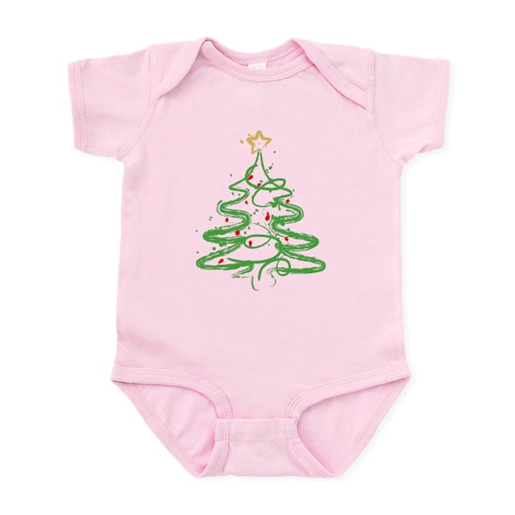 CafePress - Christmas Tree Infant Bodysuit - Baby Light Bodysuit, Size Newborn - 24 Months