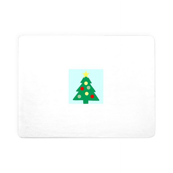 CafePress - Christmas Tree - Large Sherpa Fleece Throw Blanket 80" x 60"