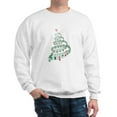 thumbnail image 1 of CafePress - Christmas Tree With Music Notes And Heart Sweatshi - Crew Neck Sweatshirt, 1 of 4