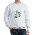 thumbnail image 1 of CafePress - Christmas Tree With Music Notes And Heart Sweatshi - Crew Neck Sweatshirt, 1 of 4