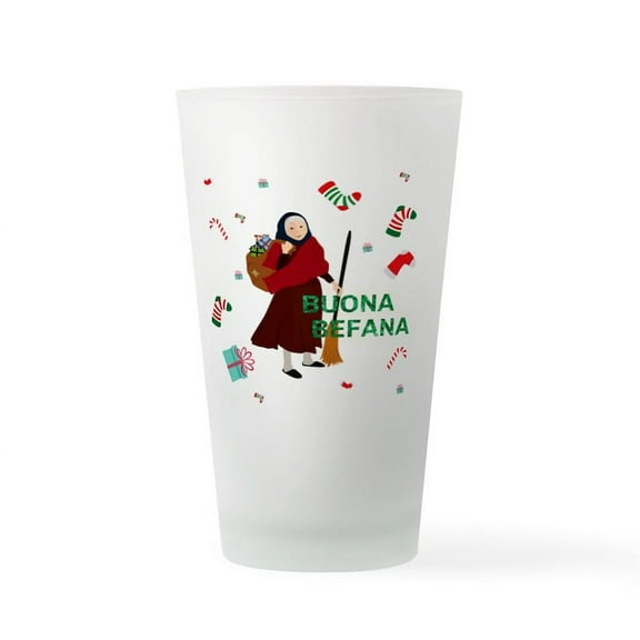 CafePress - Christmas Witch Befana - Pint Glass, Drinking Glass, 16 oz. CafePress