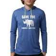 thumbnail image 1 of CafePress - Chubby Unicorn Rhino Long Sleeve T Shirt - Mens Hooded Shirt, 1 of 1