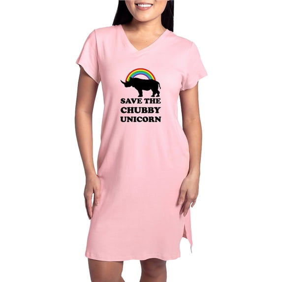 CafePress - Chubby Unicorn T Shirt - Women's Nightshirt