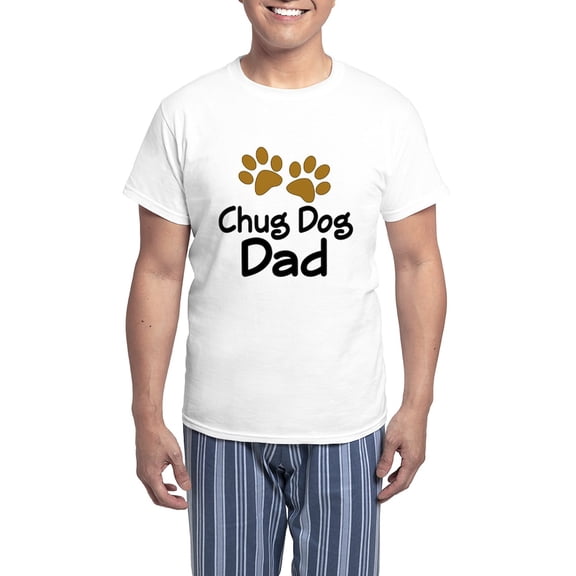 CafePress - Chug Dog Dad Pajamas - Men's Light Loose Fit Cotton Pajama Set