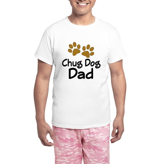 CafePress - Chug Dog Dad Pajamas - Men's Light Loose Fit Cotton Pajama Set