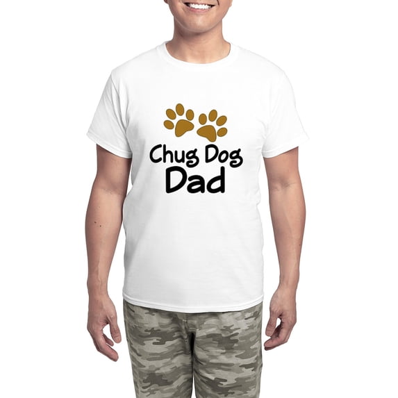 CafePress - Chug Dog Dad Pajamas - Men's Light Loose Fit Cotton Pajama Set