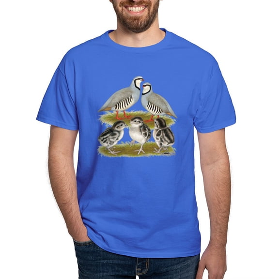 CafePress - Chukar Family Dark T Shirt - Men's Classic Graphic Cotton T-Shirt
