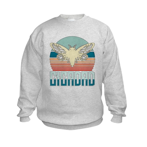 CafePress - Cicadas Cicadad Loves Flying Insects Entomologist - Kids Sweatshirt, Youth Crew Neck Sweatshirt