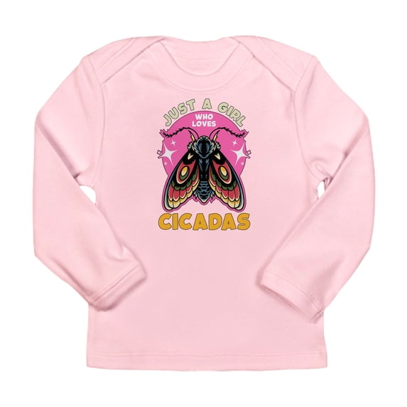 CafePress - Cicadas Just A Girl Who Loves Cicadas Entomology Long Sleeve Infant T Shirt - Long Sleeve Infant T-Shirt
