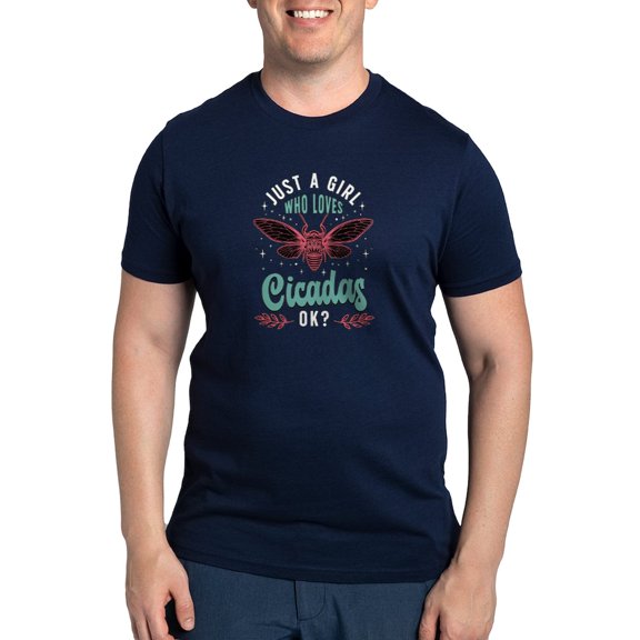 CafePress - Cicadas Just A Girl Who Loves Cicadas Entomology Men's Eco Sport T Shirt - Men's Dark Eco Sport T-Shirt