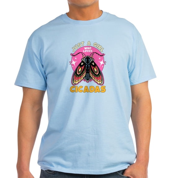 CafePress - Cicadas Just A Girl Who Loves Cicadas Entomology Men's Value T Shirt - Men's Classic Graphic T-Shirt
