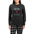 thumbnail image 1 of CafePress - Cicadas Just A Girl Who Loves Cicadas Entomology - Women's Long Sleeve Charcoal Gray Pajamas, 1 of 7