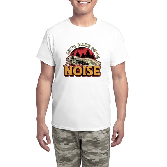 CafePress - Cicadas Let's Make Some Noise Loves Cicada Insect - Men's Light Loose Fit Cotton Pajama Set