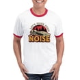 thumbnail image 1 of CafePress - Cicadas Let's Make Some Noise Loves Cicada Insect Men's Ringer T Shirt - 100% Cotton Ringed T-Shirt, 1 of 4