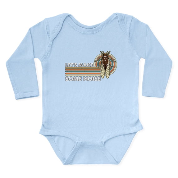 CafePress - Cicadas Let's Make Some Noise Periodical Cicadas - Long Sleeve Cotton Baby Bodysuit