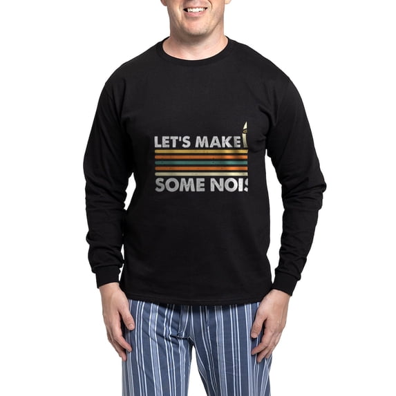 CafePress - Cicadas Let's Make Some Noise Periodical Cicadas - Men's Long Sleeve Loose Fit Cotton Dark Pajama Set