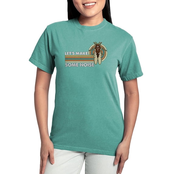 CafePress - Cicadas Let's Make Some Noise Periodical Cicadas Women's Comfort Colors® T Shirt - Womens Comfort Colors® Shirt