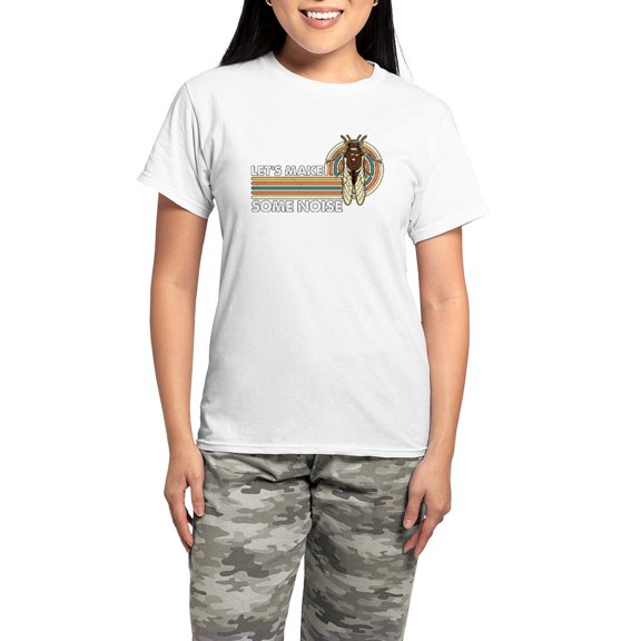CafePress - Cicadas Let's Make Some Noise Periodical Cicadas - Women's Light Pajamas