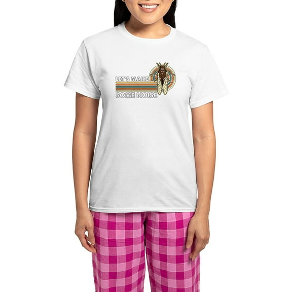 CafePress - Cicadas Let's Make Some Noise Periodical Cicadas - Women's Light Pajamas