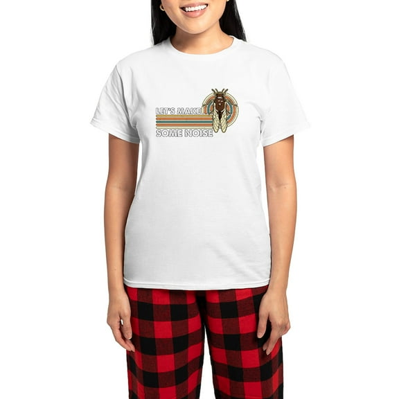 CafePress - Cicadas Let's Make Some Noise Periodical Cicadas - Women's Light Pajamas