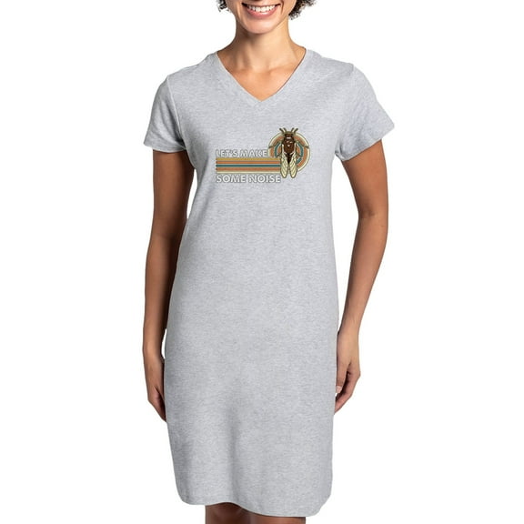 CafePress - Cicadas Let's Make Some Noise Periodical Cicadas - Women's Nightshirt