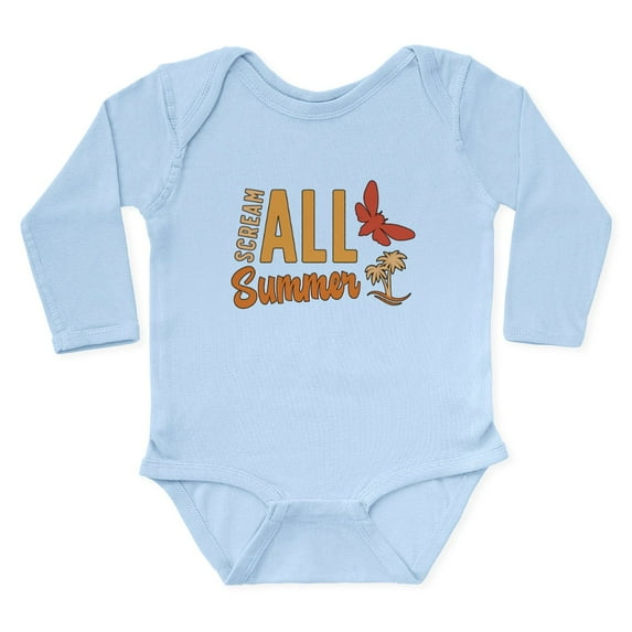 CafePress - Cicadas Scream All Summer Loves Periodical Cicadas - Long Sleeve Cotton Baby Bodysuit