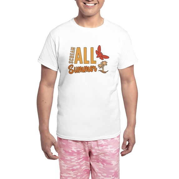 CafePress - Cicadas Scream All Summer Loves Periodical Cicadas - Men's Light Loose Fit Cotton Pajama Set