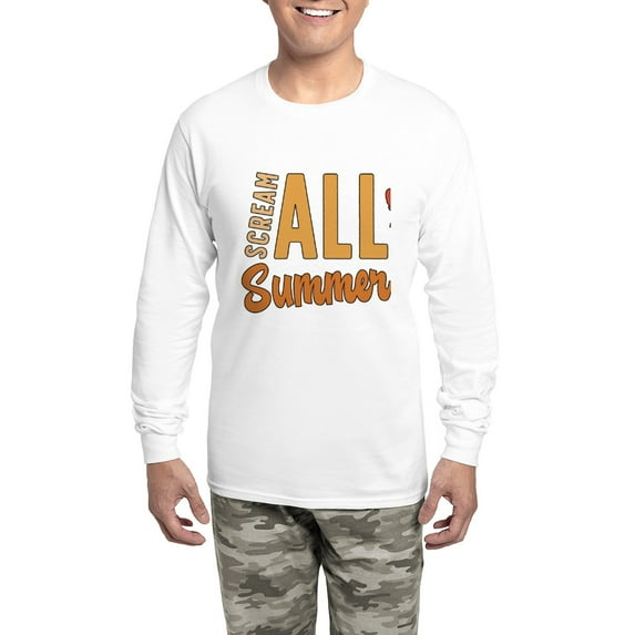 CafePress - Cicadas Scream All Summer Loves Periodical Cicadas - Men's Long Sleeve Light Pajama Set