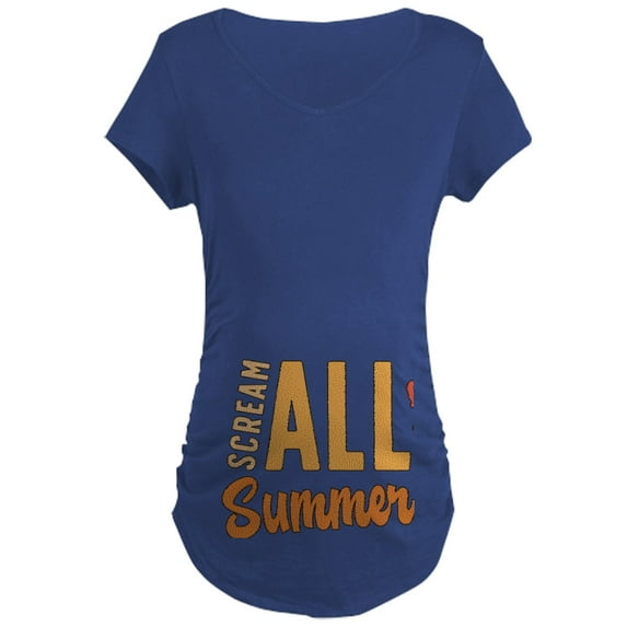 CafePress - Cicadas Scream All Summer Loves Periodical Cicadas Women's Maternity T Shirt - Maternity Dark T-Shirt