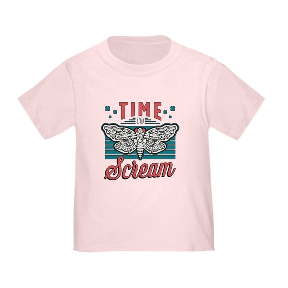 CafePress - Cicadas Time To Scream Loves Periodical Cicadas Toddler T Shirt - Cute Toddler T-Shirt, 100% Cotton