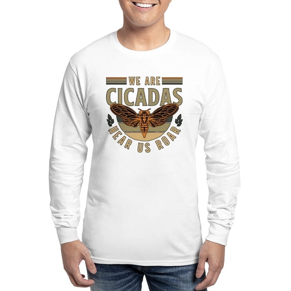 CafePress - Cicadas We Are Cicadas Hear Us Roar Flying Insects Men's Long Sleeve T Shirt - Unisex Cotton Long Sleeve T-Shirt