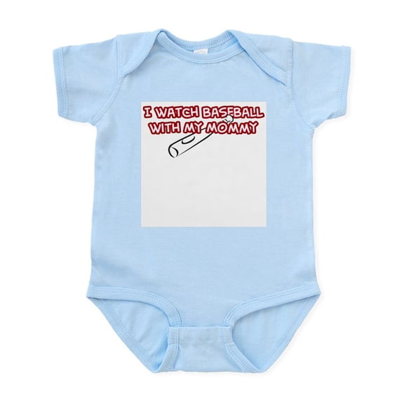 CafePress - Cincinnati Baseball Mommy Infant Bodysuit - Baby Light Bodysuit, Size Newborn - 24 Months